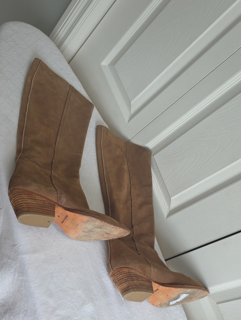 Free People FP Collection Suede Boots Tan EU 40